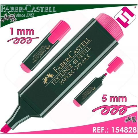 MARCADOR FLUOR TEXTLINER ROSA FABER CASTELL