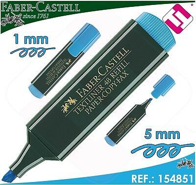 MARCADOR FLUOR TEXTLINER AZUL FABER CASTELL