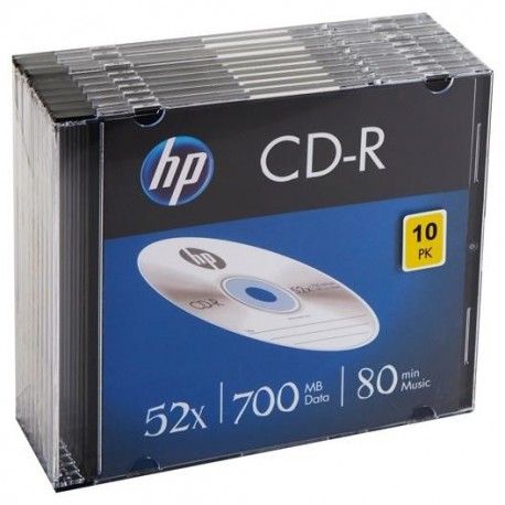 CD-R HP 52X 700 Mb PACK DE 10u