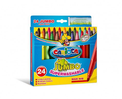 ROTULADORES CARIOCA JUMBO 24 COLORES 