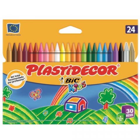 CERAS PLASTIDECOR 24 U ACRÍLICAS 
