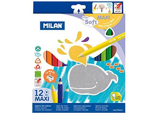 LAPICES DE COLORES MILAN MAXI 12 UNIDS TRIANGULAR 