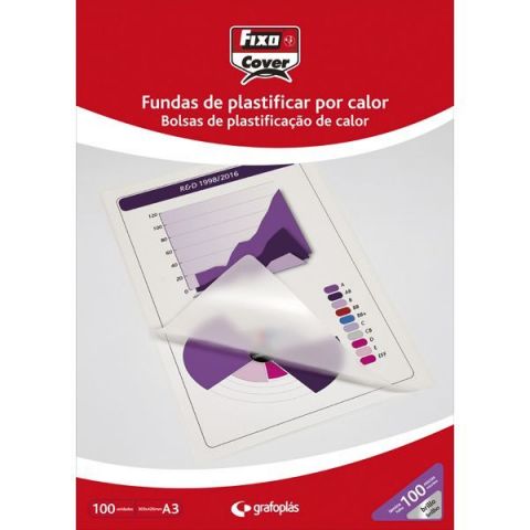 Fundas de  Plastificar A3 125 MICRAS FIXO