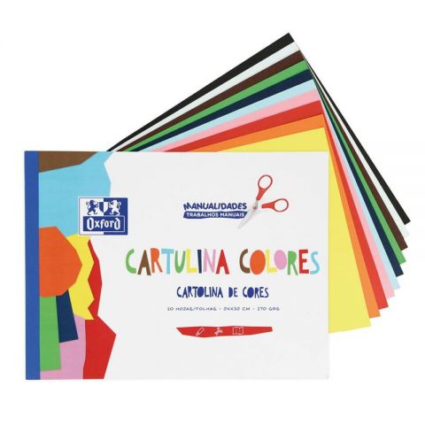BLOC CARTULINA A4 10H COLORES