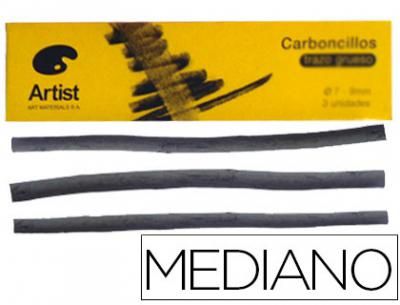 CARBONCILLO ARTIST MEDIANOS 5-6 MM CAJA 6 UNI.
