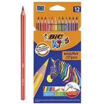 BLISTER 12 LAPICES DE COLORES EVO STRIPES COLORES